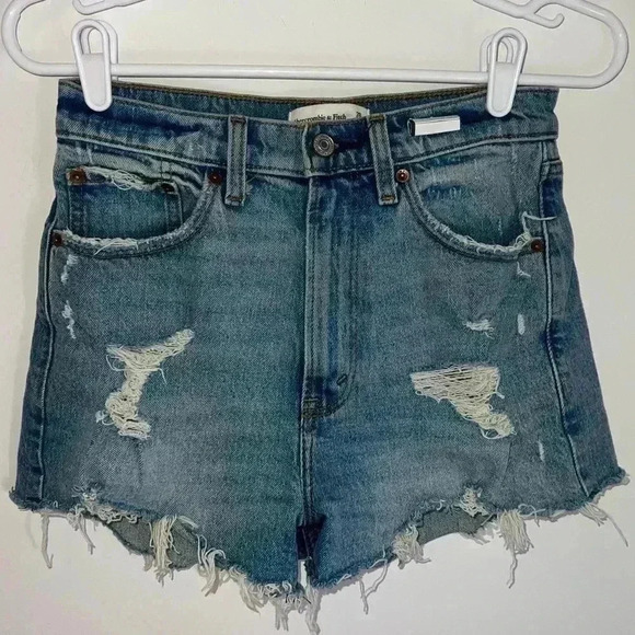 ABERCROMBIE High Rise Mom Short SIZE 26 - Picture 2 of 11